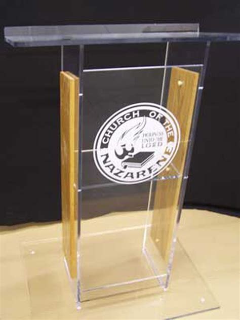 Acrylic Podium Acrylic Pulpits Custom Logo Acrylic Lectern