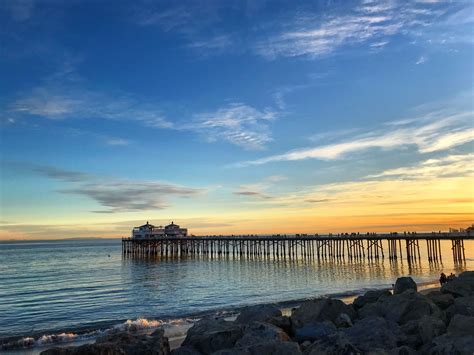 Beautiful Sunset at Malibu Beach Pier - One more day is over - January ...