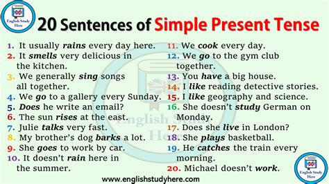 What Is Simple Present Tense Know It Info