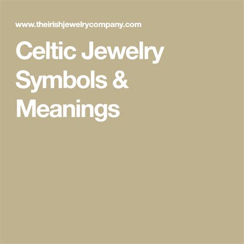 Celtic Jewelry Symbols And Meanings Celtic Jewelry Symbols And