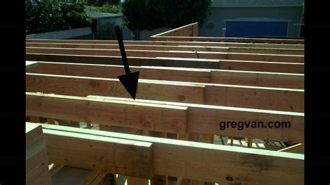 Wood Framing Ceiling Joist Laps Connections Home Building Tips Youtube