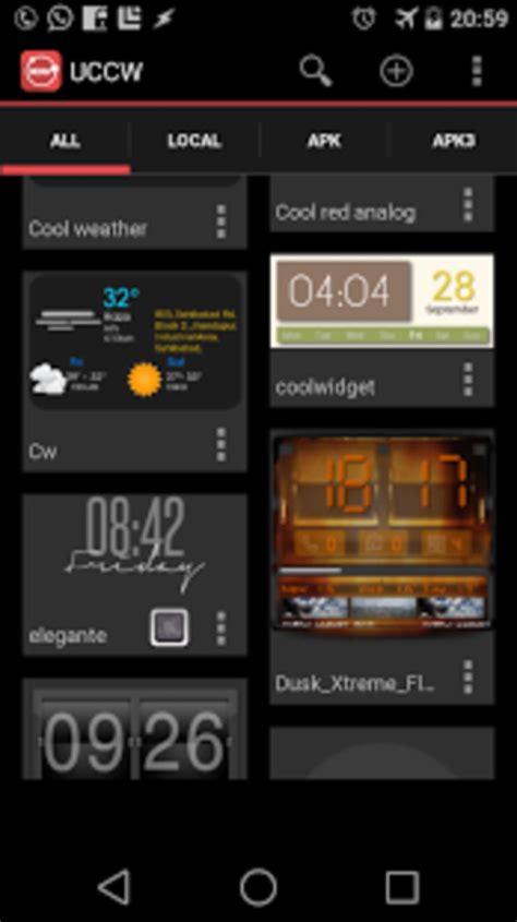 Ultimate custom widget UCCW لنظام Android تنزيل
