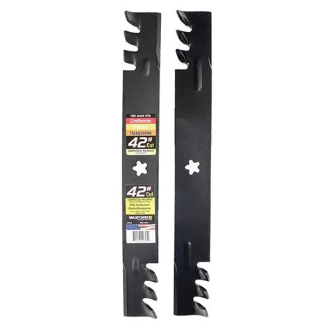 Maxpower Maxpower 561713xb 2 Blade Commercial Mulching Set For 42 In