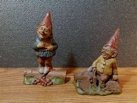 Tom Clark Gnomes Meenie And Moe 1984 Collectible Vintage Fantasy