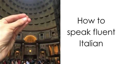 For a lot of people, being fluent in english would mean you have a high level of proficiency in english. How To Speak Fluent Italian | Bored Panda