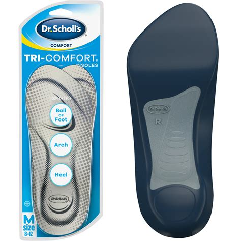 Dr Scholls Tri Comfort Shoe Insoles For Men 8 12 Inserts With