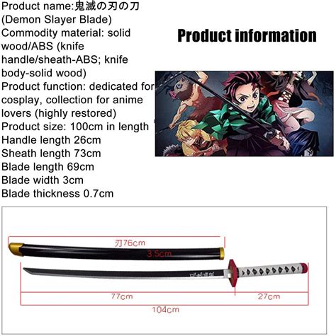 Demon Slayer Blade Cos Wooden Sword Agatsuma Zenitsu Prop Weapon Model