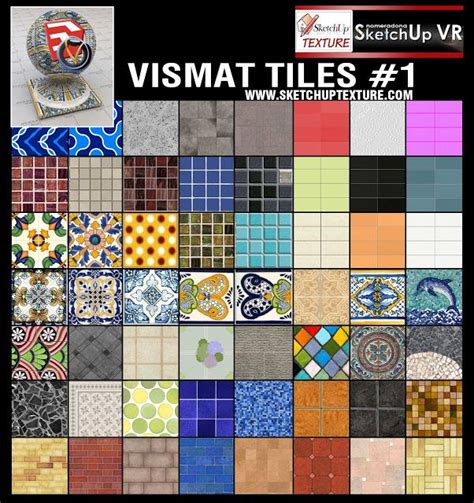 Sketchup Texture V Ray For Su Vismat Tiles Collection 1 Pretty