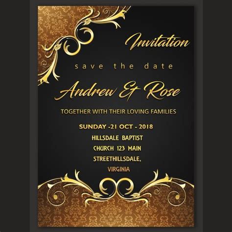 Check out the latest 2020 visitng card images. Invitation Card Design Template in 2020 | Wedding ...