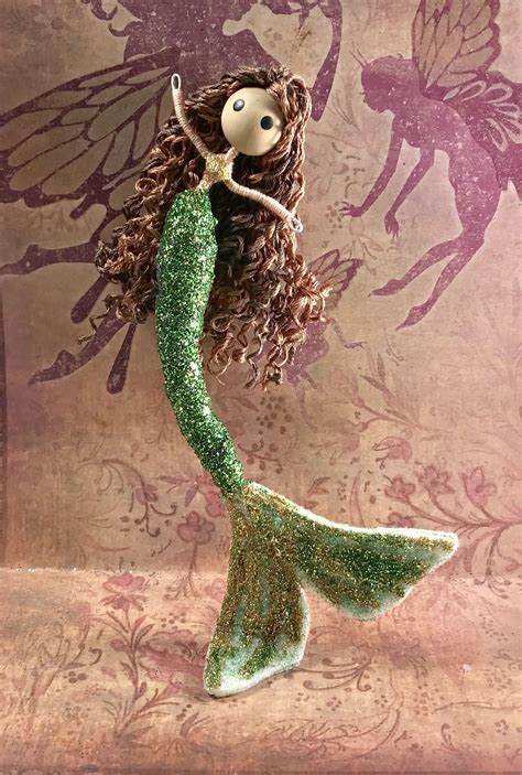 adapted from flower fairy doll mermaid fairy mermaid dolls fairy garden crafts diy fairy