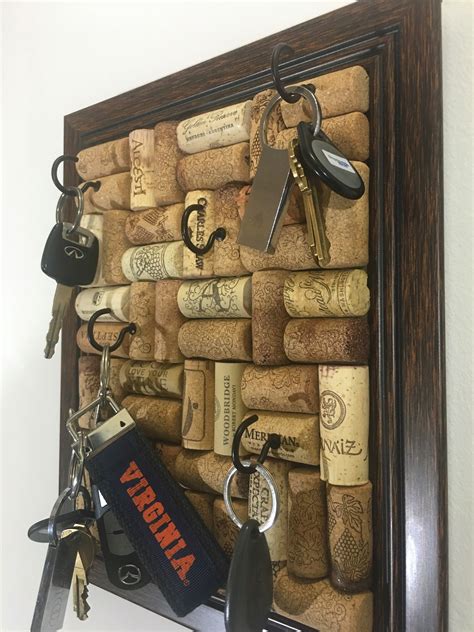 Wine Cork Holdera Great Way To Hang Up Your Keys Etsy