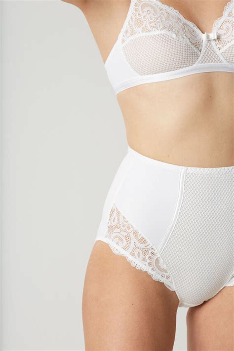 Gaby White Lace Shaper Briefs Maison Lejaby