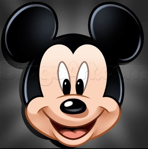 How To Draw Mickey Mouse Face