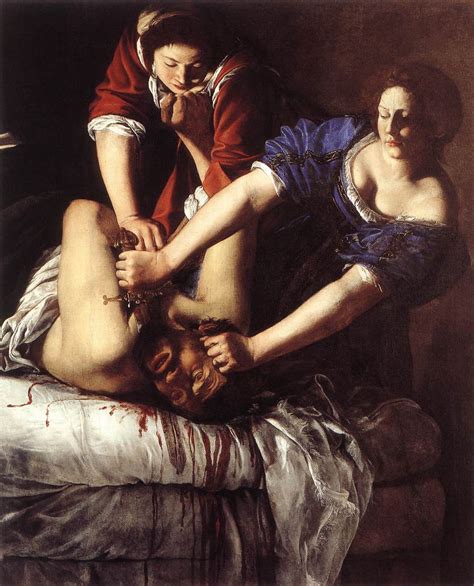 Judith Beheading Holofernes Detail Painting Artemisi