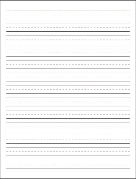 Writing Paper 6 Best Free Printable Lined Writing Paper Template