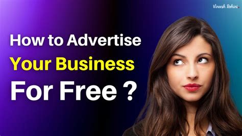 How To Advertise Your Business For Free Vineesh Rohini