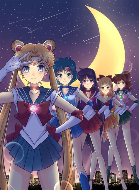 Sailor Scouts Wallpaper By Invader Celes Deviantart Com On Deviantart Sailor Moon Fan Art