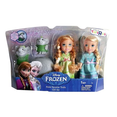Frozen Petite Toddler Princess And Surprise Trolls Elsa And Anna Dolls