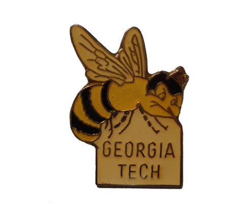 GEORGIA TECH Buzz Bee Vintage Enamel Pin Lapel Cloisonne Etsy