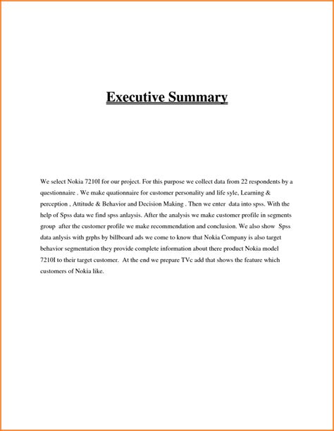 The executive summary of your case study serves exactly the same function. 017 Research Paper Executive Summary For Example Ideas Of ...
