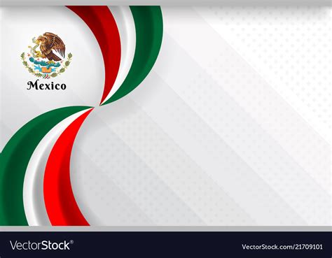 Mexico Color Background Royalty Free Vector Image