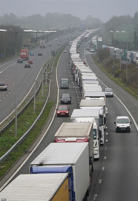 Hauliers Queue For Hours On M20 Due To Traffic In Dover Sparked By People Trying To Beat France