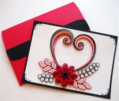 Ayani Art Quilled Valentine Card