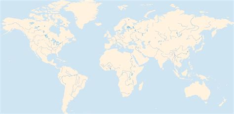 Free printable world maps has printable maps of the world and several outline world maps. File:Blank map world rivers.svg - Wikimedia Commons