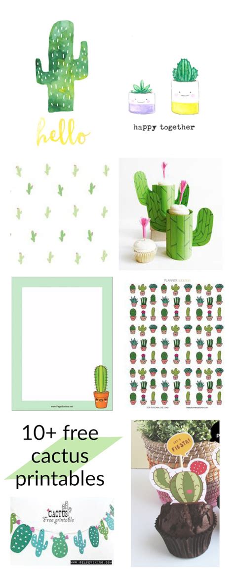 Unlike most cacti the moonflower grows up trees. Free cactus printables - Kaktus - round-up | MeinLilaPark