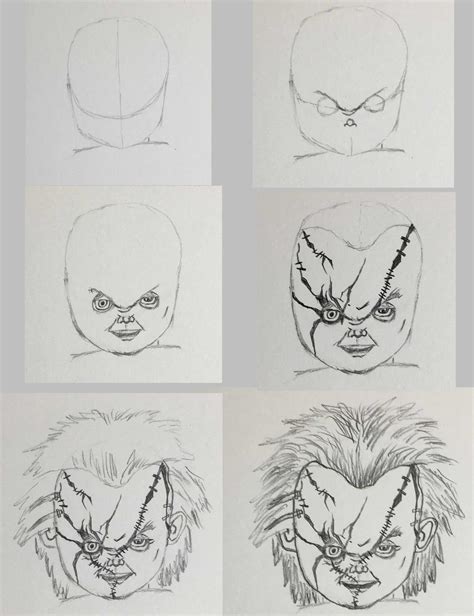 How To Draw Chucky Childs Play Step By Step Howlifestyles