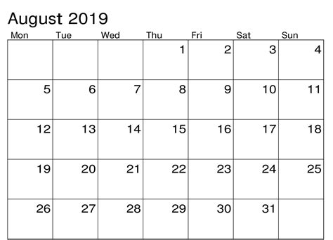 August 2019 Calendar Uk National Holidays Calendar Uk 2019 Calendar