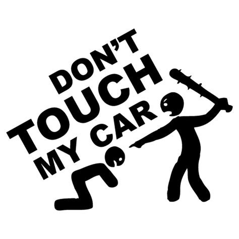 JDM Don't Touch My Car Decal png image