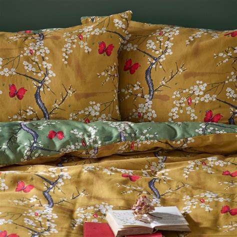 The Chateau Angel Strawbridge Blossom Duvet Covers Ochre Green Quilt Bedding Set Ebay