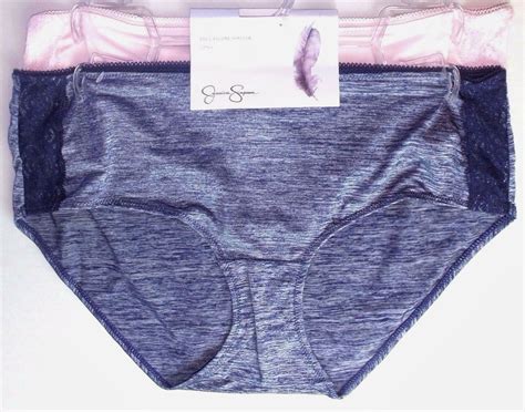 Jessica Simpson Panties Briefs Plus X X Pack Hipster Blue Pink Full