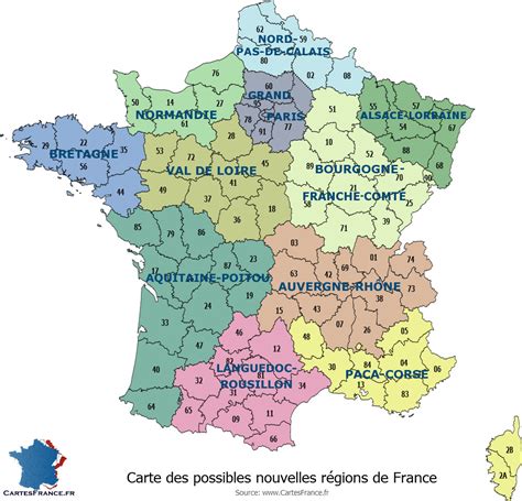 Nouvelles Régions De France Archives Voyages Cartes