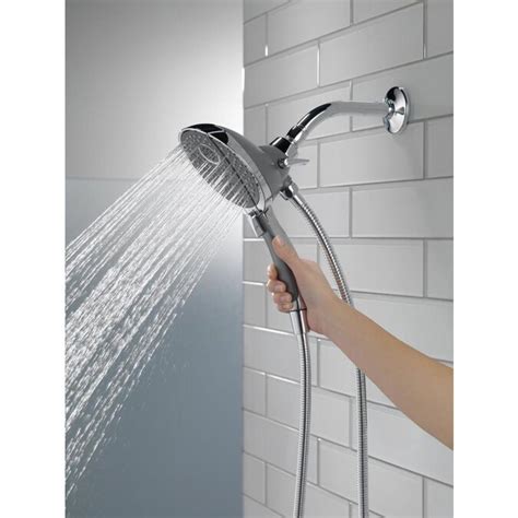 Delta Universal Showering Components Chrome 4 Spray Dual Shower Head 2 5 Gpm 9 5 Lpm In The