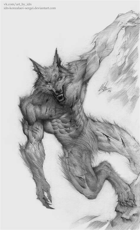 Werewolf By Idn Konzalaev Sergei On Deviantart Werwolf Kunst Werwolf