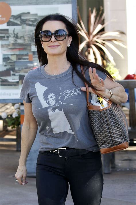 kyle richards in tight jeans out in belair gotceleb