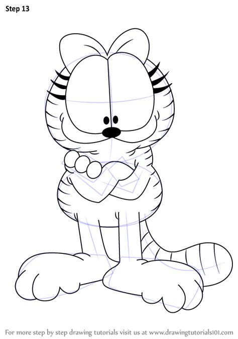 Learn How To Draw Nermal From Garfield Garfield Step By Step