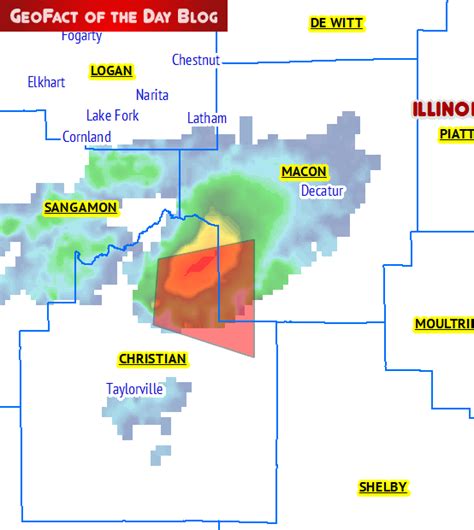 Geofact Of The Day 5292019 Illinois Tornado Warning