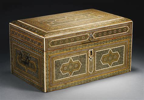 a qajar khatamkari casket persia 19th century lot persia islamic art antique boxes