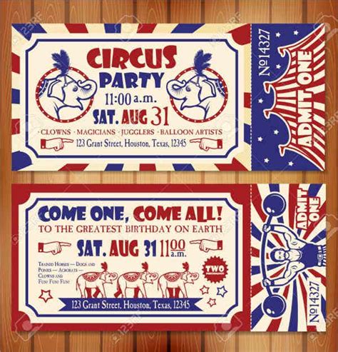 Printable Carnival Tickets Customize And Print