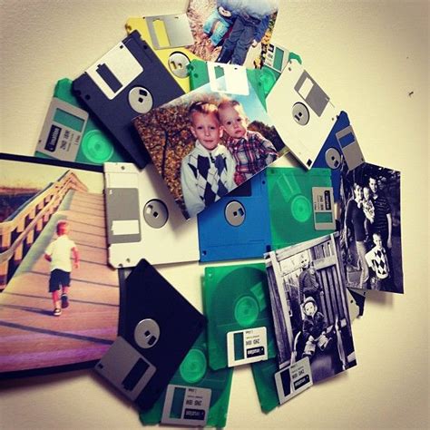 Repurpose Floppy Disks Into Photo Holders Floppy Disk Craft Projects Recycled Projects
