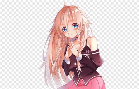 Ia Animeiowa Vocaloid Drawing Anime Cg Artwork Black Hair Png Pngegg