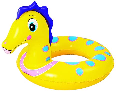 24 Yellow And Blue Seahorse Childrens Inflatable Swimming Pool Inner