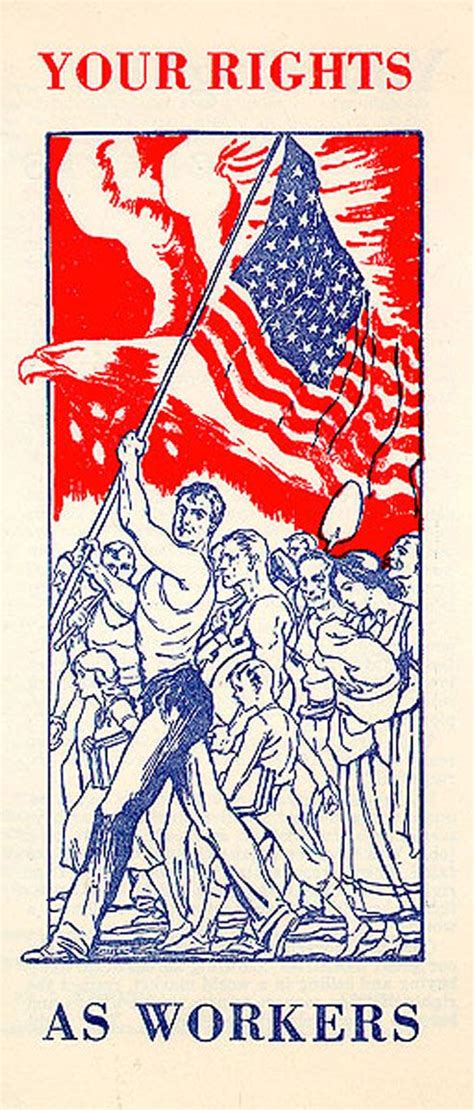 This Was The Cover Of A Leaflet For The American Federation Of Labor