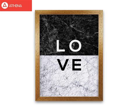 Love Marble Quote Print By Orara Studio Etsy