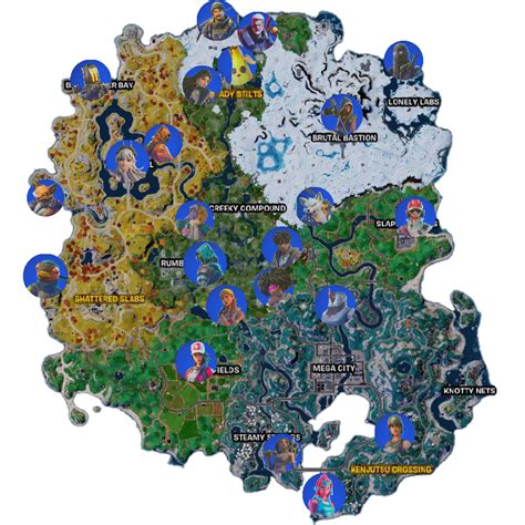 All Fortnite Character Locations Fortnite Guide Ign