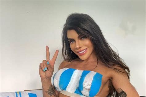 Lionel Messi Mad Miss Bumbum Celebrates By Balancing World Cup Off