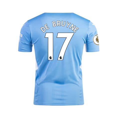 Kevin De Bruyne 17 Manchester City 2021 2022 Home Jersey
